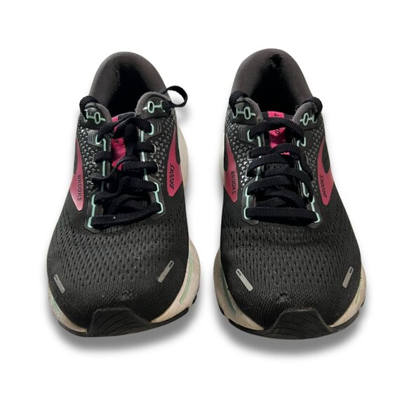 Brooks Ghost 14 Womens Running Shoes Size 7.5 Black/Pink Cushioned - Picture 3 of 7